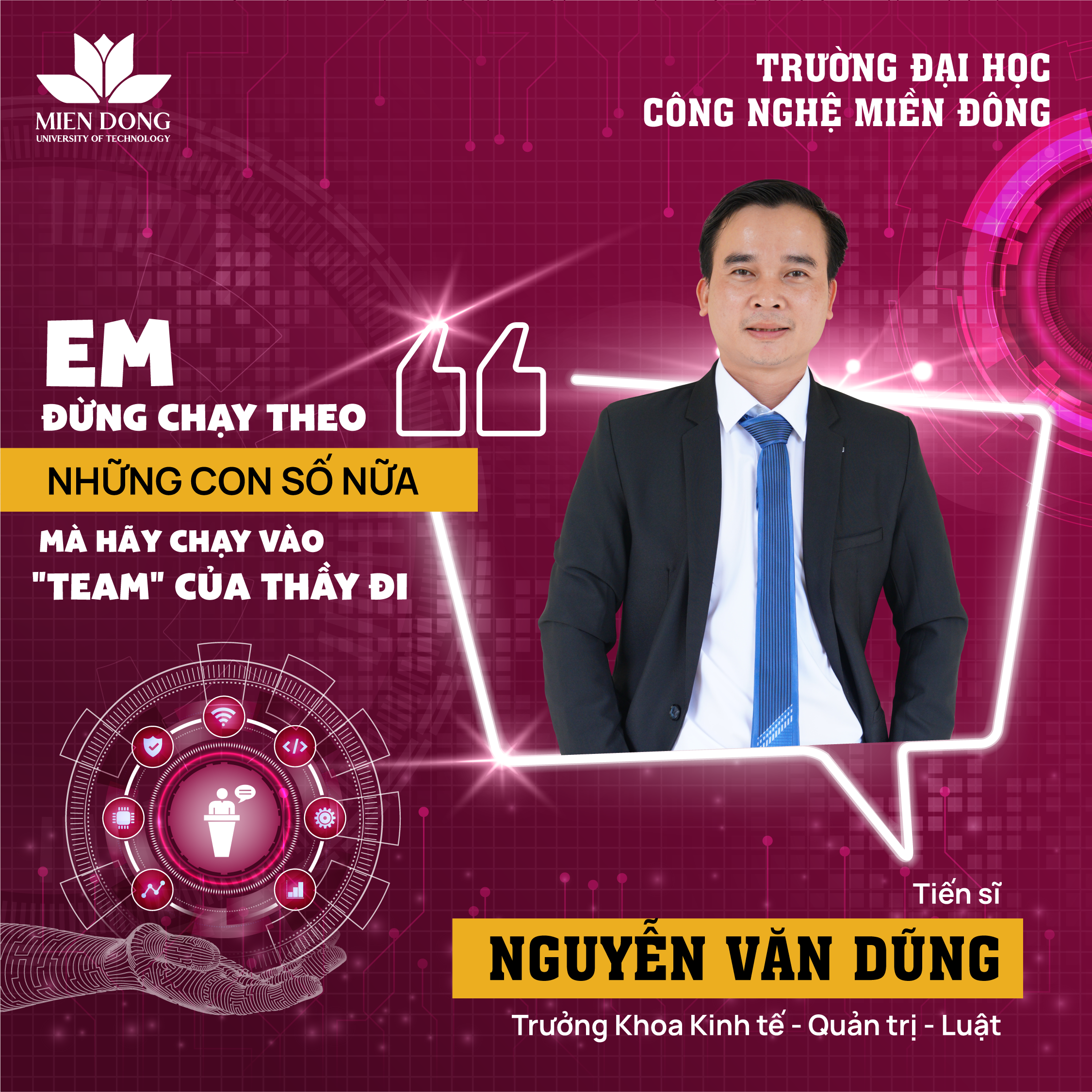 Tiến sĩ Nguyễn Văn Dũng - Nắm trong tay “quyền lực” cai quản toàn Khoa Kinh tế - Quản trị - Luật.